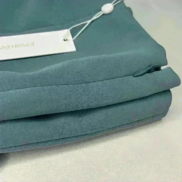 Jonathan Simkhai Chase Straight High-Rise Celeste Blue Pants Size Xtra-Small - Picture 4 of 11